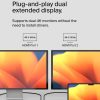 Silicon Motion USB C Hub 8 Port Dual Monitor Laptop-4
