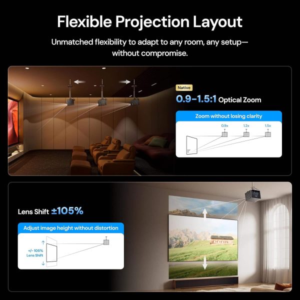 Valerion VisionMaster Max 4K Laser Projector Home Theater-5