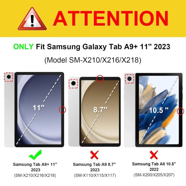 Samsung Galaxy Tab A9 Plus Case Dual Layer Kickstand-4