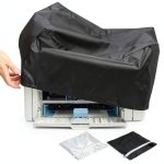 Printer Dust Cover Set Polyester Water Resistant Black-0