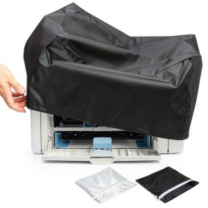 Printer Dust Cover Set Polyester Water Resistant Black-0