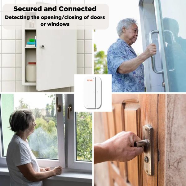 MOBI Smart Wifi Door Window Sensor Instant Alerts Automation-15