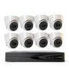 Cluzine 8MP Full Time Color POE IP Camera Kit 4mm Lens-0