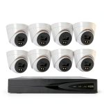 Cluzine 8MP Full Time Color POE IP Camera Kit 4mm Lens-0
