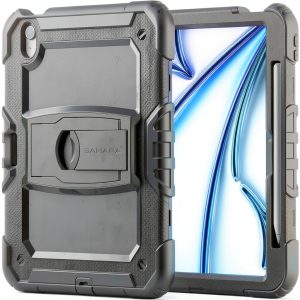 SaharaCase Raider Series iPad Air Heavy Duty Case Black-0