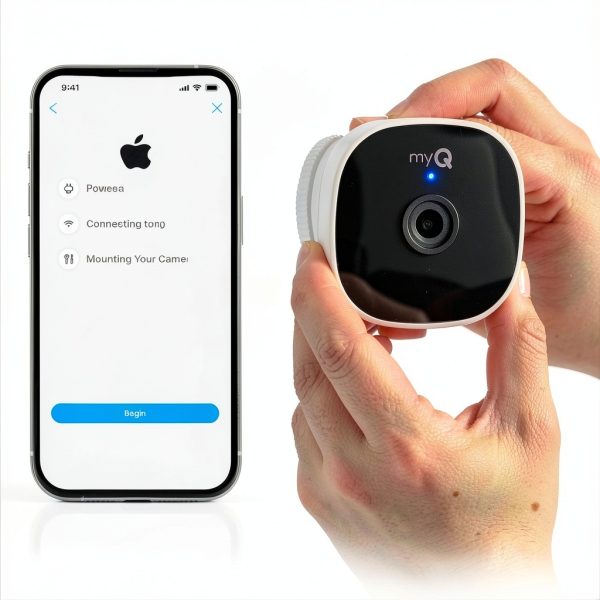 Chamberlain myQ Smart Outdoor Home Security Camera White-6