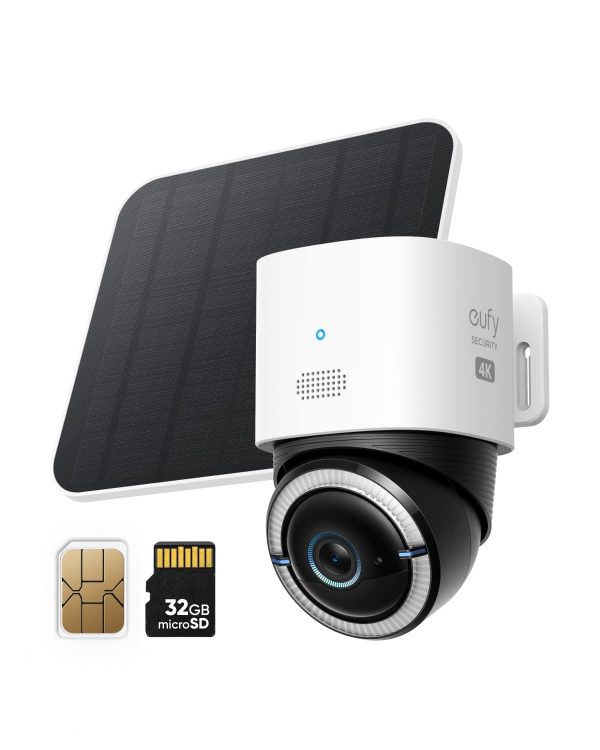 eufy 4G LTE Cam S330 4K Solar Wireless Outdoor Camera-0