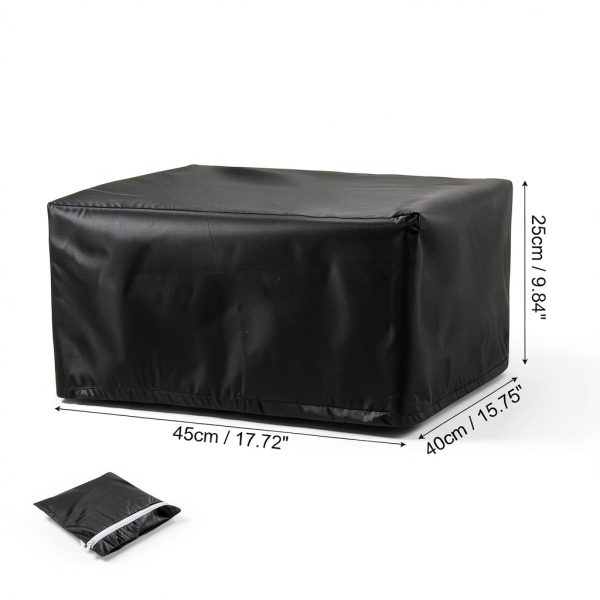 Printer Dust Cover Black Polyester Protector Office Home Use-1
