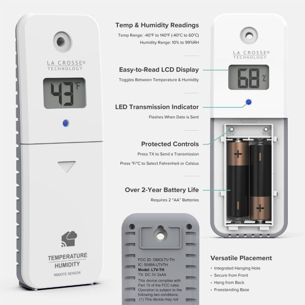 La Crosse Temperature Humidity Monitor with Alerts Gateway-4