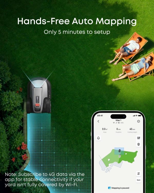 Eufy E18 Robot Lawn Mower Auto Mapping Vision Navigation-3