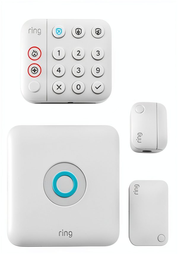 Ring Alarm Security Kit 5 Piece 2nd Gen White Home-0