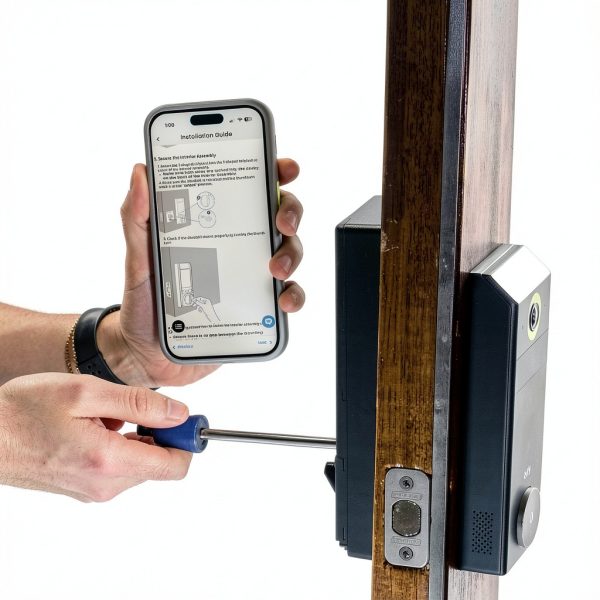 eufy FamiLock S3 Max WiFi Deadbolt Palm Scanner 2K Doorbell-11