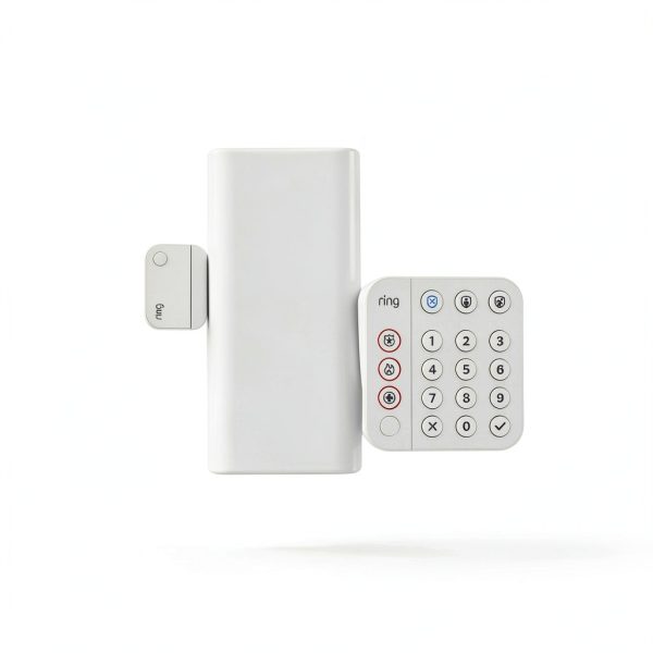 Ring Alarm 8 Piece Security Kit White Home Protection System-1