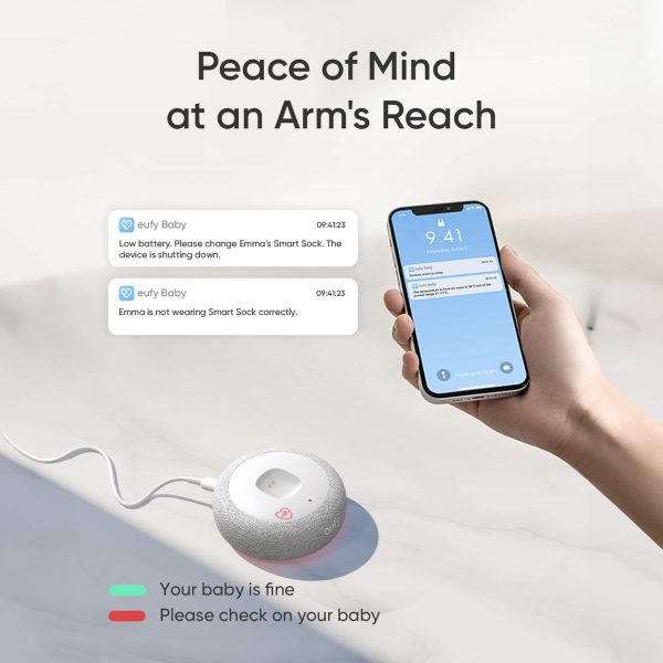 Eufy Baby Smart Sock with Cam Monitor Vitals Sleep Tracking-9