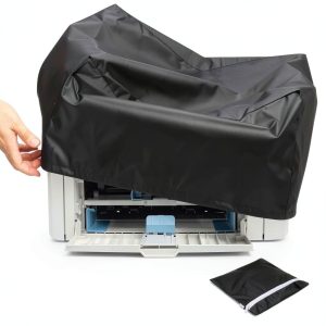 Printer Dust Cover Black Polyester Water Resistant Office-0