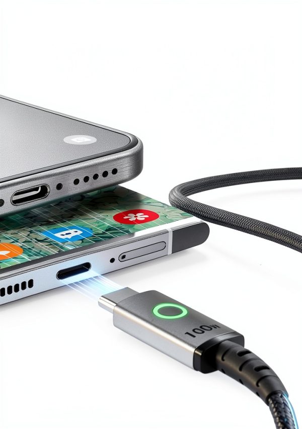 100W USB C Cable FLYWEAVE Braided Fast Charging Universal-2