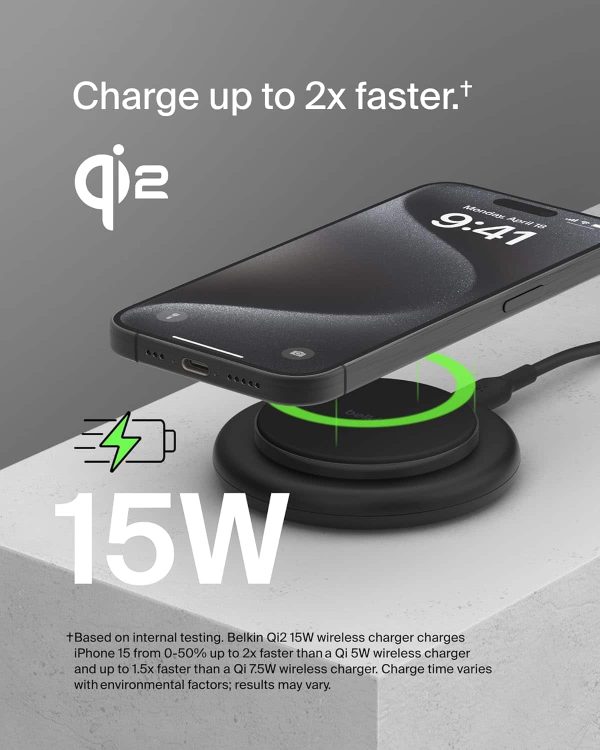 Belkin Magnetic Wireless Charging Pad Qi2 Fast Charge-1