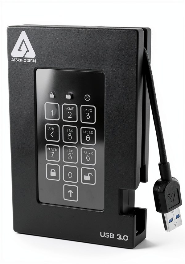Apricorn Aegis Padlock Fortress 2TB External Hard Drive USB-0