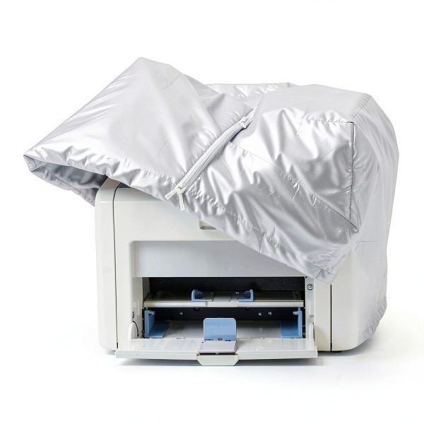 Printer Dust Cover Silver Polyester Protection Office Home-3