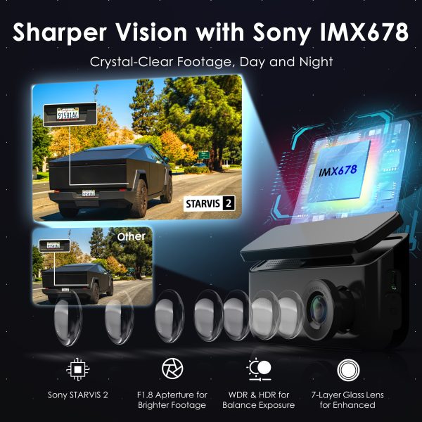 Rexing R88 4K Dual Dash Cam with WiFi GPS Black-5