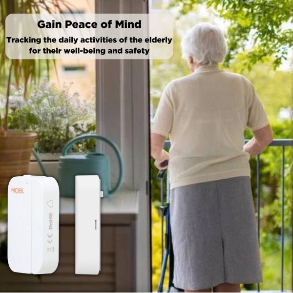 MOBI Smart Wifi Door Window Sensor Instant Alerts Automation-12
