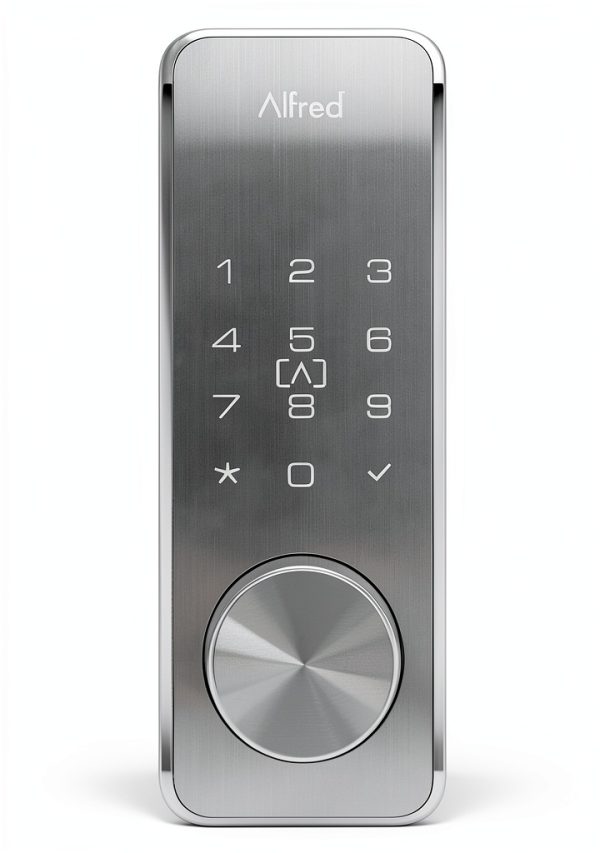Alfred DB2S Smart RFID Deadbolt Lock Key Nickel Satin-0