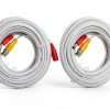 BNC CCTV Power Video Cable Black White Security Camera DVR-1