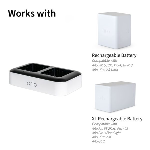 Arlo Dual Charging Station Extra Batteries Home Security-1