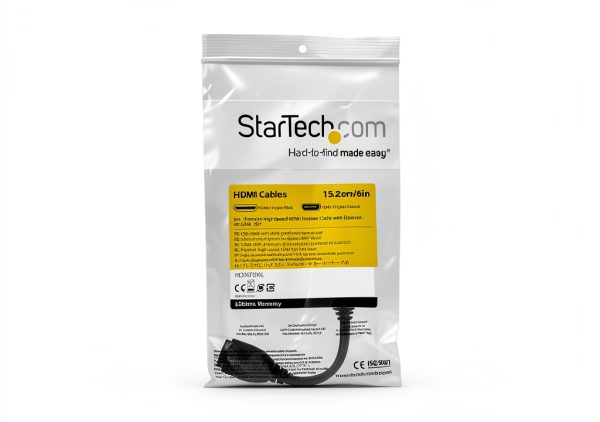StarTech HDMI Port Saver Cable 6in 4K 60Hz Extender-3