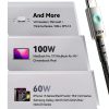 100W USB C Cable FLYWEAVE Braided Fast Charging Universal-4