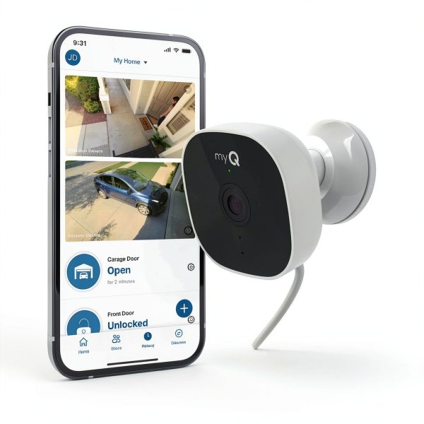 Chamberlain myQ Smart Outdoor Home Security Camera White-1