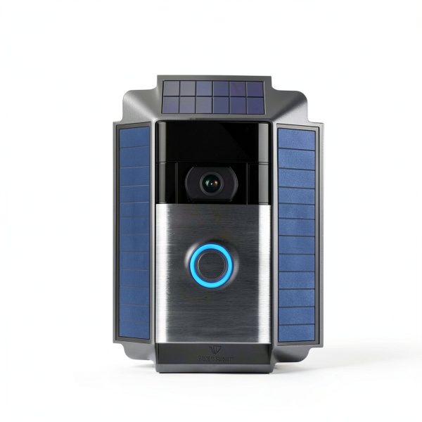 Wasserstein Solar Charger Ring Doorbell 1 Mountable Black-1