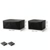 Printer Dust Cover Set Black Polyester Water Resistant-1
