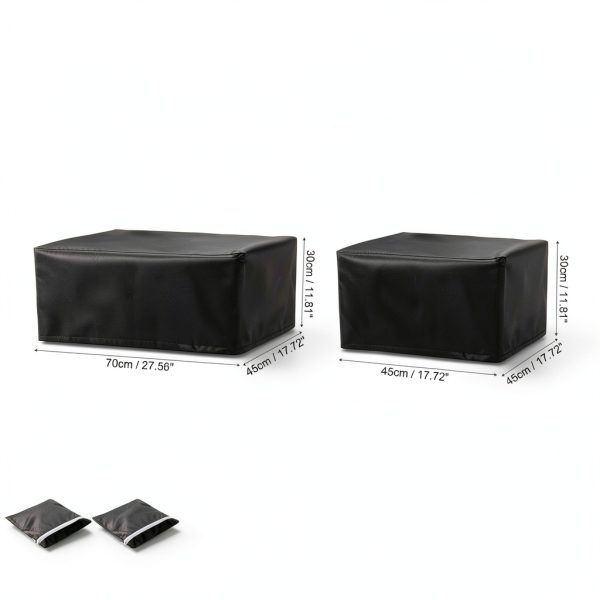 Printer Dust Cover Set Black Polyester Water Resistant-1