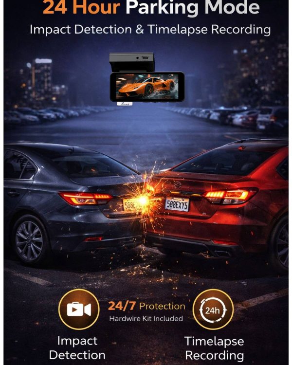 CardiVox A11 Dash Cam 4K Front 2K Rear SONY STARVIS Sensor-3