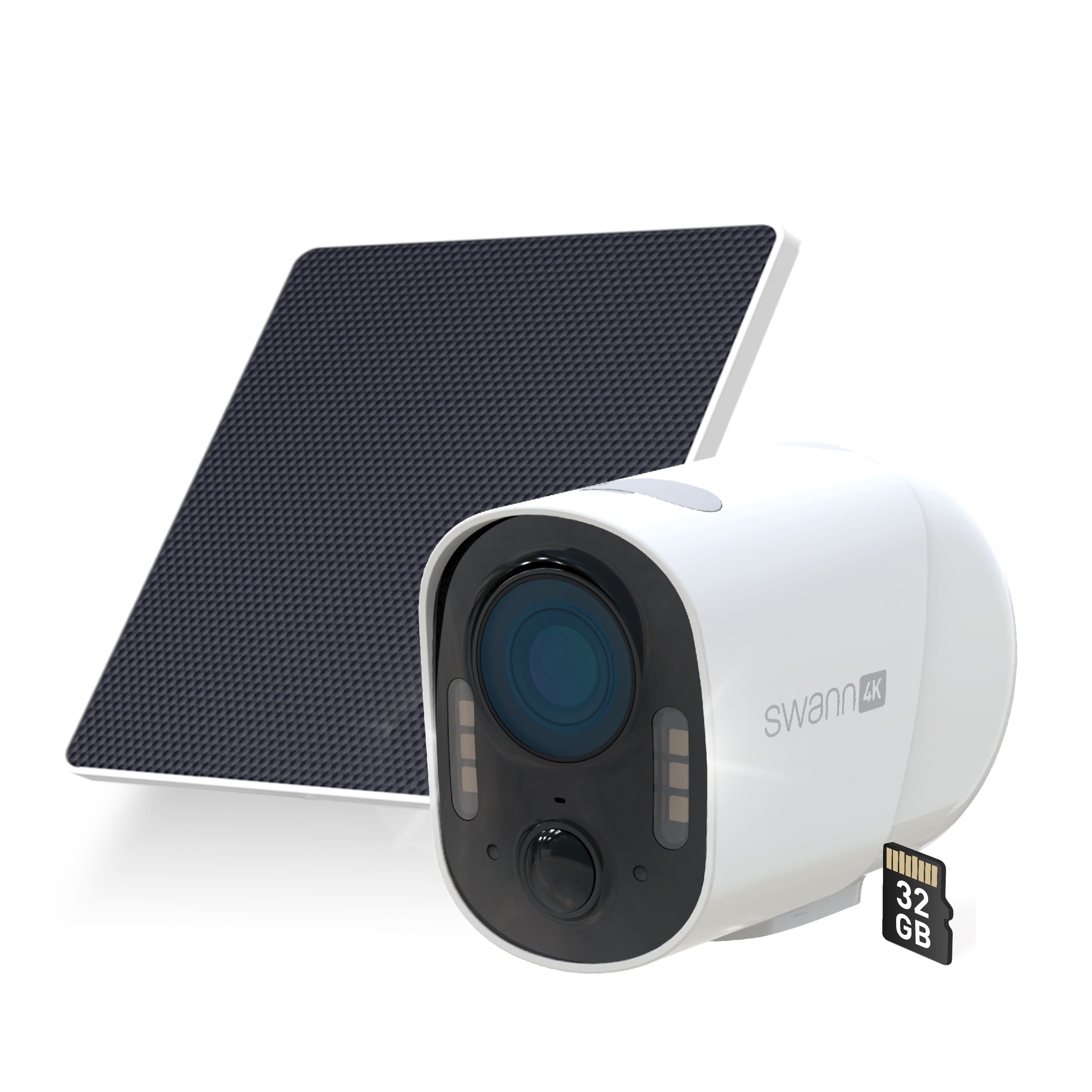 Swann Xtreem 4K Eco Security Camera mounted on an exterior wall