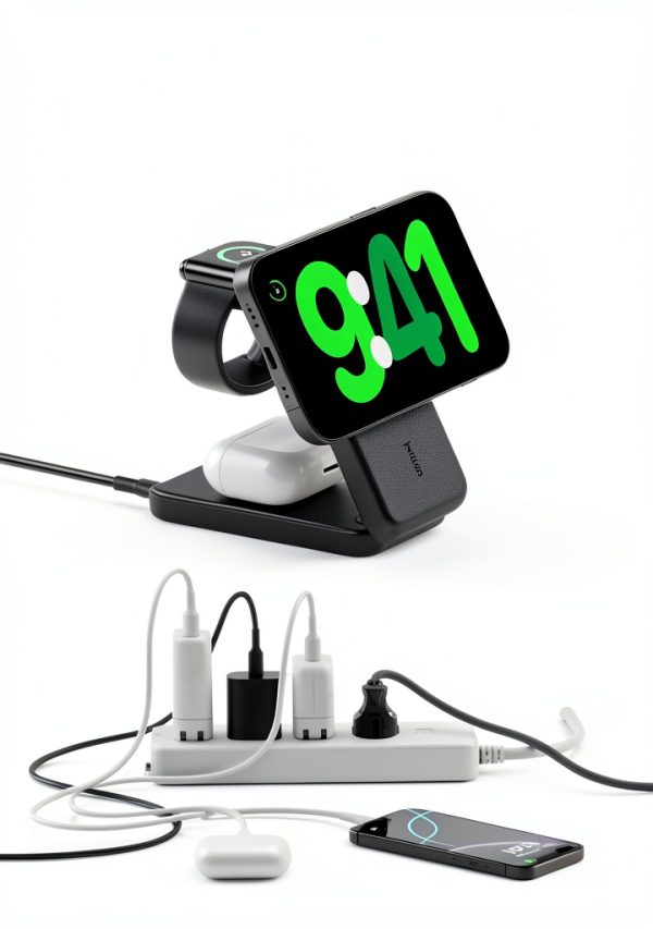Belkin Qi2 Magnetic Charger Fast Foldable 3-in-1 Stand-7