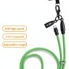 Neck Mounted Charging Cable 60W Lanyard Adjustable Black-2