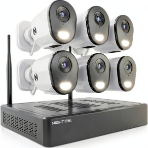 Night Owl 10 Channel 6 Camera Wireless 2K 1TB NVR Security-0