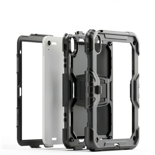 SaharaCase Raider iPad Case Kickstand Screen Protector-5