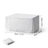 Printer Dust Cover Silver Polyester Protection Office Home-1