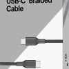 Best Buy USB-C Cable Braided Charge Sync 4ft 6ft 10ft-4