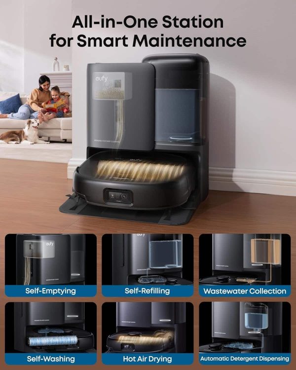 Eufy E25 Omni Robot Vacuum Mop Combo Self Empty Station-1
