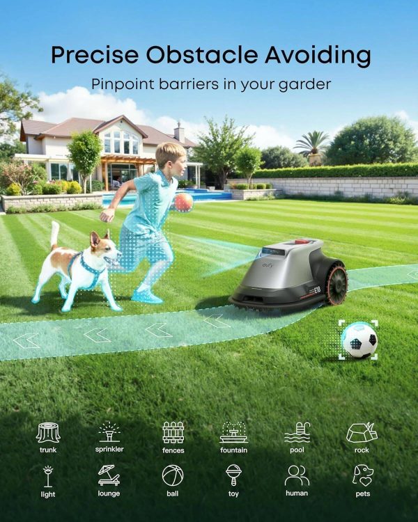 Eufy E18 Robot Lawn Mower Auto Mapping Vision Navigation-4
